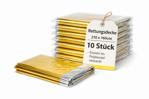 Rettungsdecke gold silber - rettungsdecke,