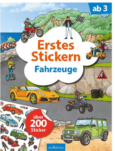Erstes stickern fahrzeuge - stickern,