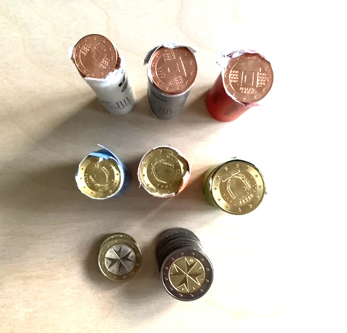 Malta euro kursmünzen - malta, kursmünzen-