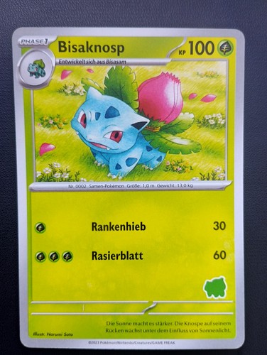 Pokémon karte bisaknosp mein - bisaknosp,